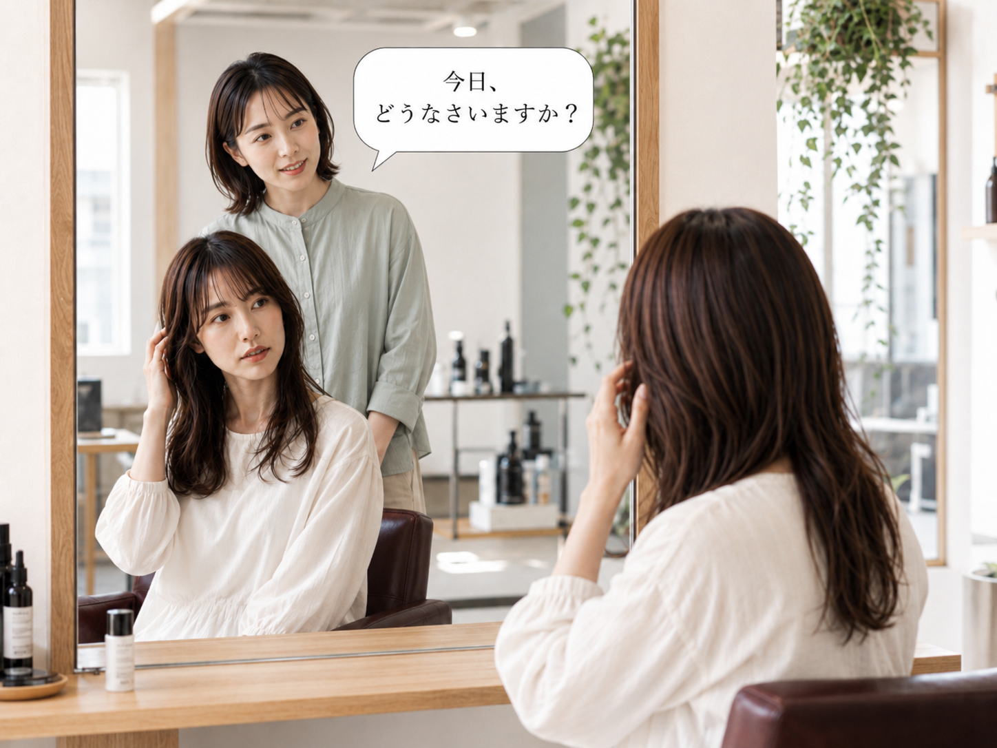 「今日、どうなさいますか？」カウンセリングの様子